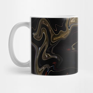 Wild Fire Smoke - Digital Liquid Paint Swirls Mug